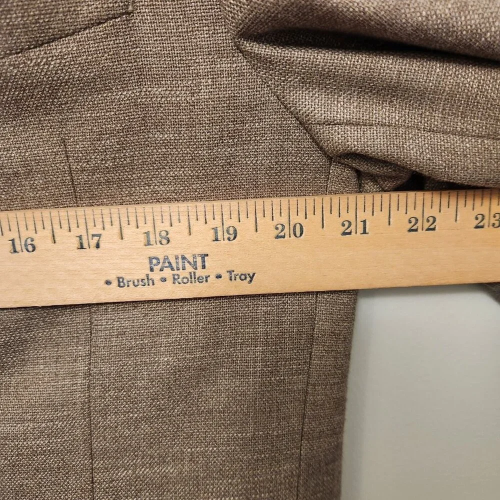 Mens Nautica Suit‎ Jacket Blazer Beach Sand Tan 2 Button 42L Single Breasted